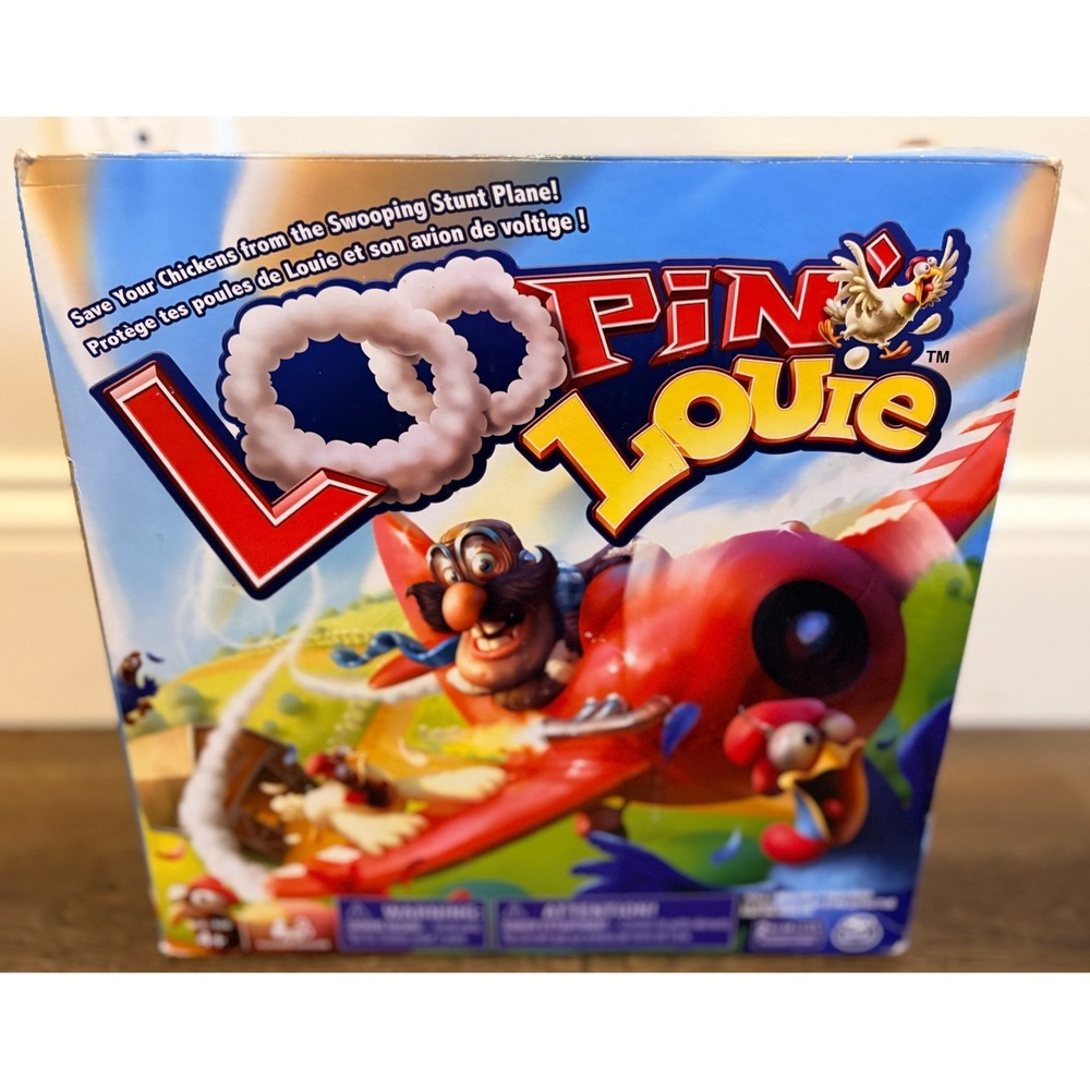 Vintage 1992 Milton Bradley Loopin' Louie Board Game COMPLETE WORKING MOTOR!